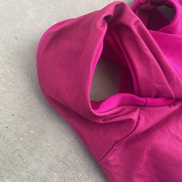 AGUA BENDITA magenta purple monokini swimsuit, size large - Picture 7 of 8